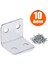 Mobilya Dolap Köşe Bağlantı Sabitleme L Demir Gönye 25x25x30 mm (10 ADET) 1