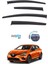 Renault Clio 5 Cam Rüzgarlığı Sunplex Marka Mugen 4'lüi 2