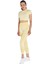 Captiva Yumuşak Dokulu & Esnek Crop Top Sarı 4