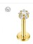 Cerrahi Çelik Yıldız Labrent Piercing 8 mm - Gümüş Rengi 1