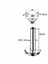 Cerrahi Çelik Kare Zirkon Taşlı Labrent Piercing Gümüş Rengi - 8 mm 2
