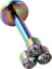 Cerrahi Çelik Labrent Piercing 6 mm - Gümüş Rengi 3