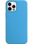 Apple iPhone 12 Pro Max Kılıf Liquid Lansman Silikon Mavi 2
