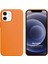 Apple iPhone 12 Mini Kılıf Liquid Lansman Silikon Turuncu 1