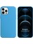 Apple iPhone 12 Pro Kılıf Liquid Lansman Silikon Mavi 1