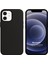 Apple iPhone 12 Kılıf Liquid Lansman Silikon Siyah 1