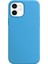 Apple iPhone 12 Kılıf Liquid Lansman Silikon Mavi 2