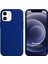 Apple iPhone 12 Kılıf Liquid Lansman Silikon Lacivert 1