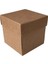 Komple Karton Kutu Düz Renk 6 x 6 x 6 cm - 25 Adet Kraft 1