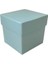 Komple Karton Kutu Düz Renk 6 x 6 x 6 cm - 25 Adet Mavi 1
