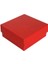 Komple Karton Kutu Düz Renk 7 x 7 x 2.2 cm - 25 Adet Kırmızı 1