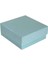 Komple Karton Kutu Düz Renk 8 x 8 x 3 cm - 25 Adet Mavi 1