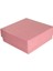 Komple Karton Kutu Düz Renk 9 x 9 x 3 cm - 25 Adet Pembe 1