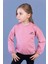Toontoy Kız Çocuk Nakışlı Büzgü Detaylı Sweatshirt 1