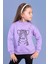 Toontoy Kız Çocuk Baskılı Balıkçı Yaka Pamuklu Sweatshirt 1