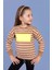 Toontoy Kız Çocuk Çizgi Desenli Baskılı Sweatshirt 1