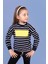 Toontoy Kız Çocuk Çizgi Desenli Baskılı Sweatshirt 1