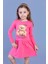 Toontoy Kız Çocuk Ayıcık Baskılı Elbise 1