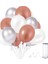 Metalik Balon Beyaz -Rose Gold -Gümüş Gri 10 Adet 1