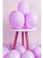 Mor Renk Makaron Balon 10 Adet 1