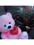 Sevimli Pembe Peluş Ayıcık Kalpli 50 cm Gül & Cipso Sarmalı Romantik Çiçek Demet Set Sevgiliye Hediye 1