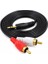 Stereo Lale Kablo 3.5 mm Stereo 2 RCA Ses Sistemi Kablosu Aux 3 mt 2