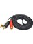 Stereo Lale Kablo 3.5 mm Stereo 2 RCA Ses Sistemi Kablosu Aux 3 mt 3