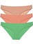 3 Adet Süper Eko Set Likralı Kadın Slip Külot Ten Pudra Yeşil 1