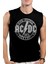 Dairede Acdc Siyah Kesik Kol | Kolsuz Erkek T-Shirt | Atlet 1