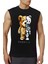 Robot Ayı Siyah Kesik Kol | Kolsuz Erkek T-Shirt | Atlet 1