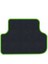 Honda Civic Euro Hatchback 2003-2005 -5 Kapı Makyaj Siyah Halı Yeşil Kenar Petek Topuk 2250 gr Paspas 4