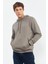 Camel El Yazısı Nakışlı Kapüşonlu Rahat Form Erkek Sweatshirt - 88007 3