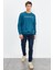 Zümrüt Yazı Nakışlı O Yaka Rahat Form Erkek Sweatshirt - 88020 2