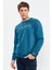 Zümrüt Yazı Nakışlı O Yaka Rahat Form Erkek Sweatshirt - 88020 3