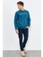 Zümrüt Yazı Nakışlı O Yaka Rahat Form Erkek Sweatshirt - 88020 4