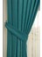 Açık Petrol Düz Renk Pileli Soft Fon Perde, 1/3 Sık Pile, Tek Kanat 90 x 240 cm 3