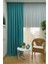 Açık Petrol Düz Renk Pileli Soft Fon Perde, 1/3 Sık Pile, Tek Kanat 90 x 270 cm 1