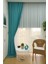 Açık Petrol Düz Renk Pileli Soft Fon Perde, 1/3 Sık Pile, Tek Kanat 90 x 270 cm 2