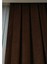 Kahverengi Düz Renk Pileli Soft Fon Perde, 1/3 Sık Pile, Tek Kanat 50 x 250 cm 4