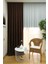 Kahverengi Düz Renk Pileli Soft Fon Perde, 1/3 Sık Pile, Tek Kanat 50 x 270 cm 1