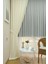 Krem Düz Renk Pileli Soft Fon Perde, 1/3 Sık Pile, Tek Kanat 50 x 260 cm 2