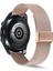 Huawei Watch 3 / Watch 3 Pro Uyumlu Hasır Metal Kordon Klipsli Tel Örgü Kayışrose Gold 1