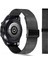 Huawei Watch Gt 2 46 mm Uyumlu Hasır Metal Kordon Klipsli Tel Örgü Kayışsiyah 4