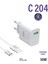 C204 Safe Lightning USB 10W Hızlı Şarj Aleti 1