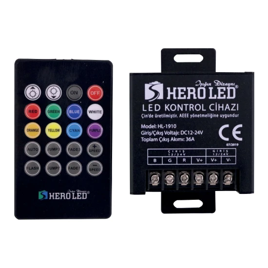 Hero Led 36 Amper Rgb LED Kumanda Kontrol Cihazı