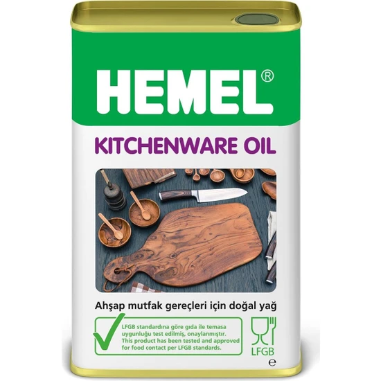 Hemel Kitchenware Oil - Mutfak Gereçleri Için Doğal Yağ - 1 Lt