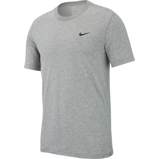 Nike M Nk Df Tee Dfc Crew Solid Erkek Gri T-Shirt - AR6029-063