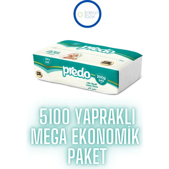 Predo Baby Ultra Soft Lüks Mendil 5100 Yaprak (3000GR)