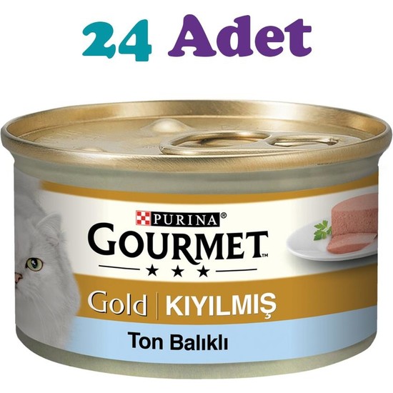 Gourmet Gold Purina Gourmet Gold Kıyılmış Ton Balıklı Süper Premium Kedi Maması 85 gr Lezzetli Tat