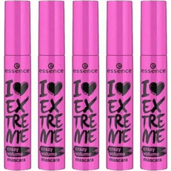 Essence i love extreme. Тушь Эссенс i Love extreme розовая. Эссенс экстрим розовая тушь. Тушь Essence розовая. Crazy Volume Essence.